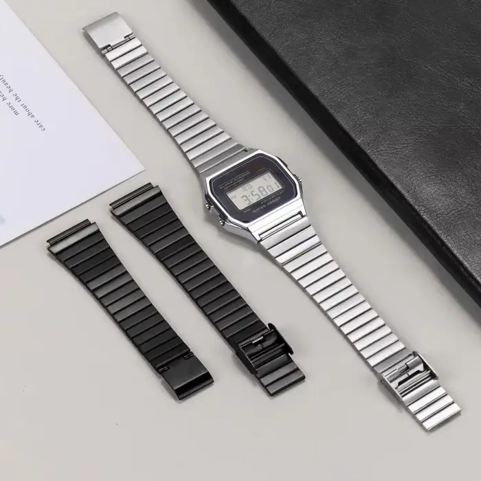 Bracelet de montre Vintage pour CASIO F-91W/A158/A159/A168/A169/B650/AQ230 /AE500W