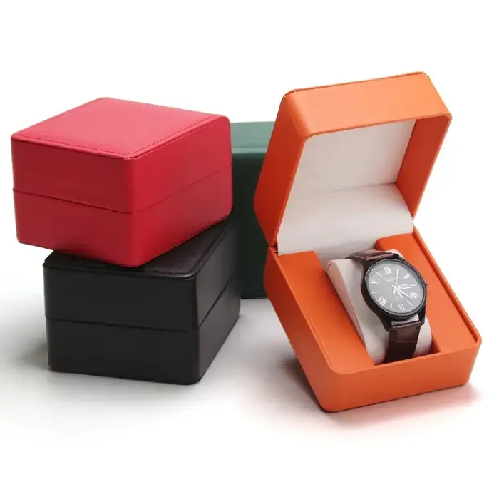 Boîte de rangement de montre en PU