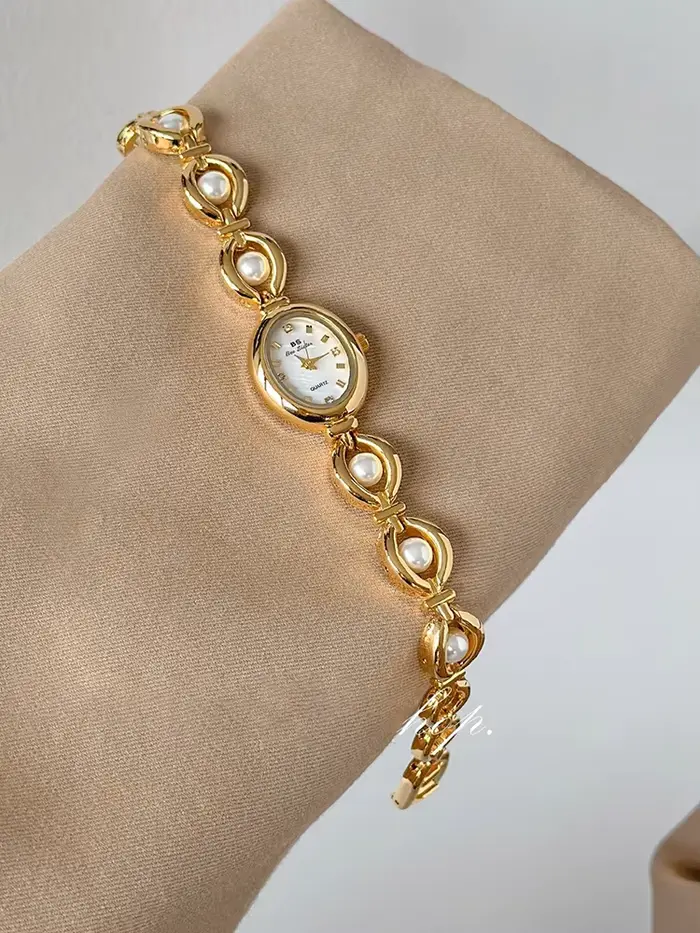Montre pour femme Bracelet montres à Quartz marque de luxe Vintage décontracté petite horloge en arg