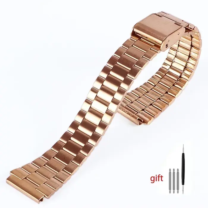 Bracelet de montre en métal Vintage pour Casio SGW400 F91W F84 F105/108/A158/168 AE1200/1300