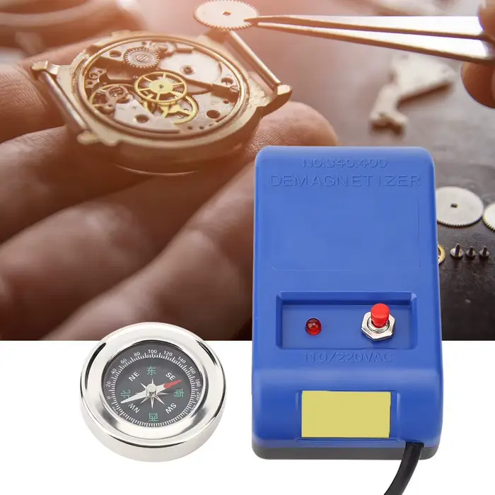 Ensemble d'outils de démagnétiseur électrique pour la réparation de montres