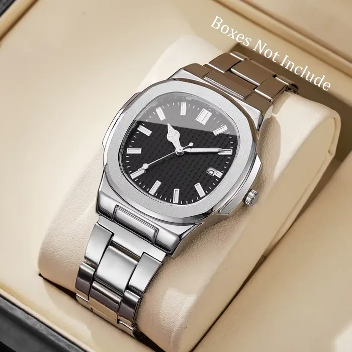 Montres d'affaires carrées de luxe pour hommes