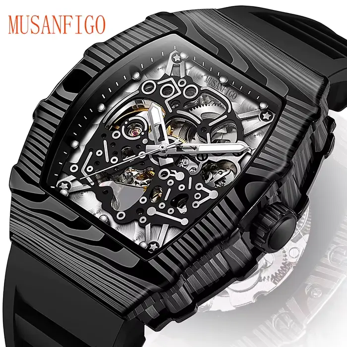 TING ANFIGO-Montre Mécanique Luxueuse Entièrement existent pour Homme