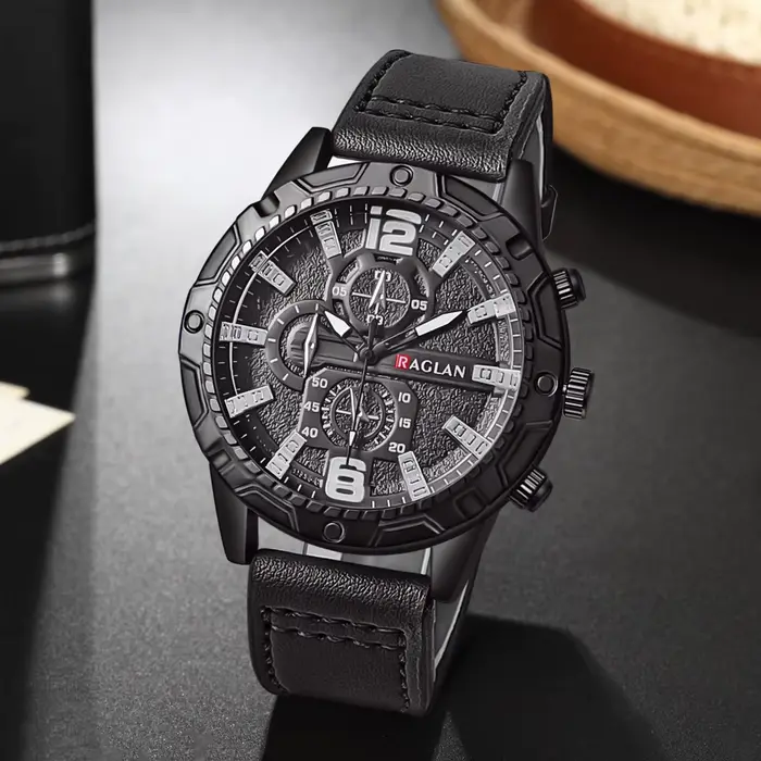 Montre-bracelet en cuir pour homme, marque supérieure, mode, horloge, cadeau