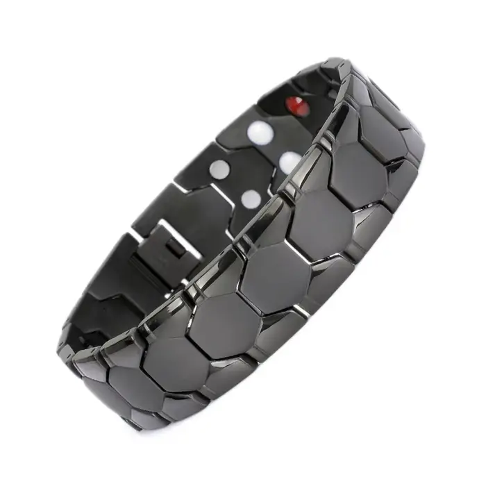 Bracelet de perles d'hématite de guérison anti-fatigue pour hommes