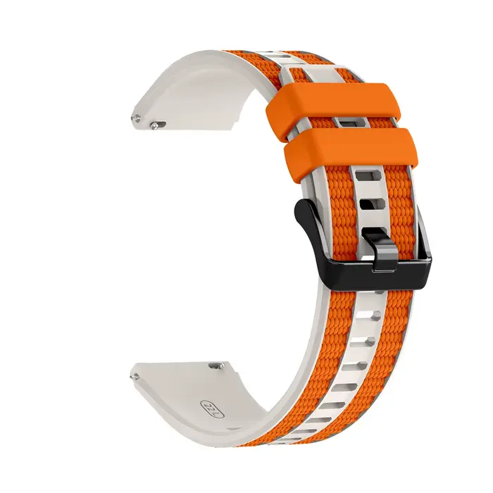 Bracelet en Silicone et Nylon coloré de 22mm, pour Suunto Vertical 2/Run/RACE 2 S/Ocean, pour Suunto