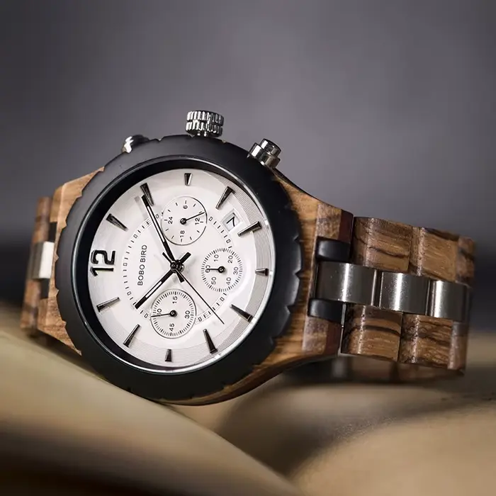 BOBO BIRD-Montre en bois pour homme