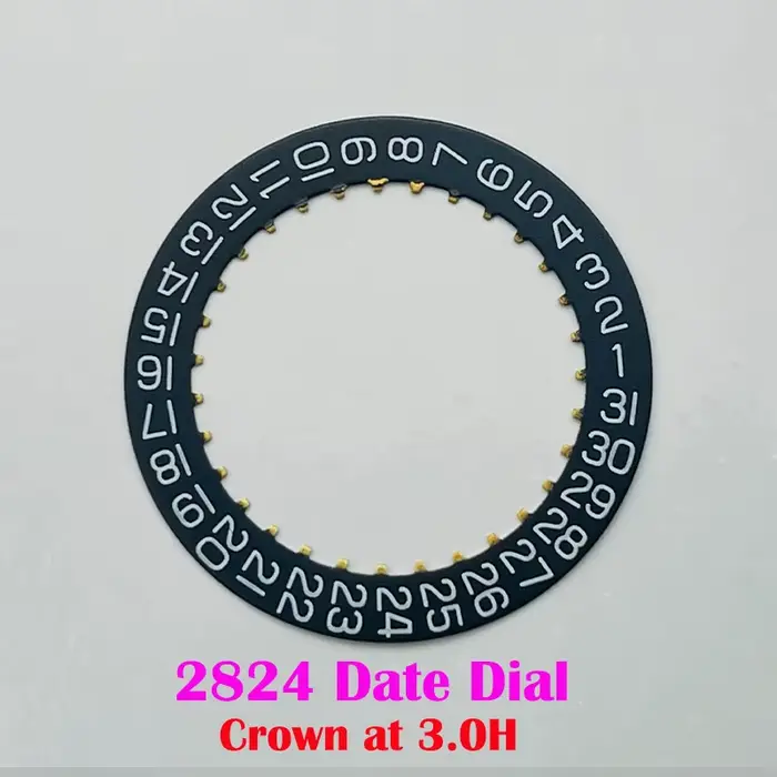 Cadran de roue de date de mouvement ETA 2824