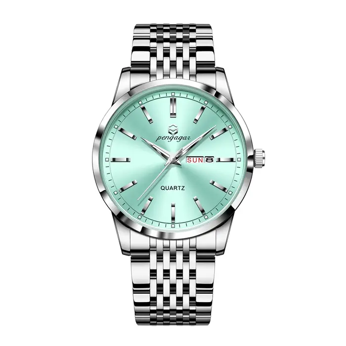2025 nouvelle marque de luxe homme montre-bracelet étanche lumineux Date hommes montres en acier inoxydable Quartz 43mm